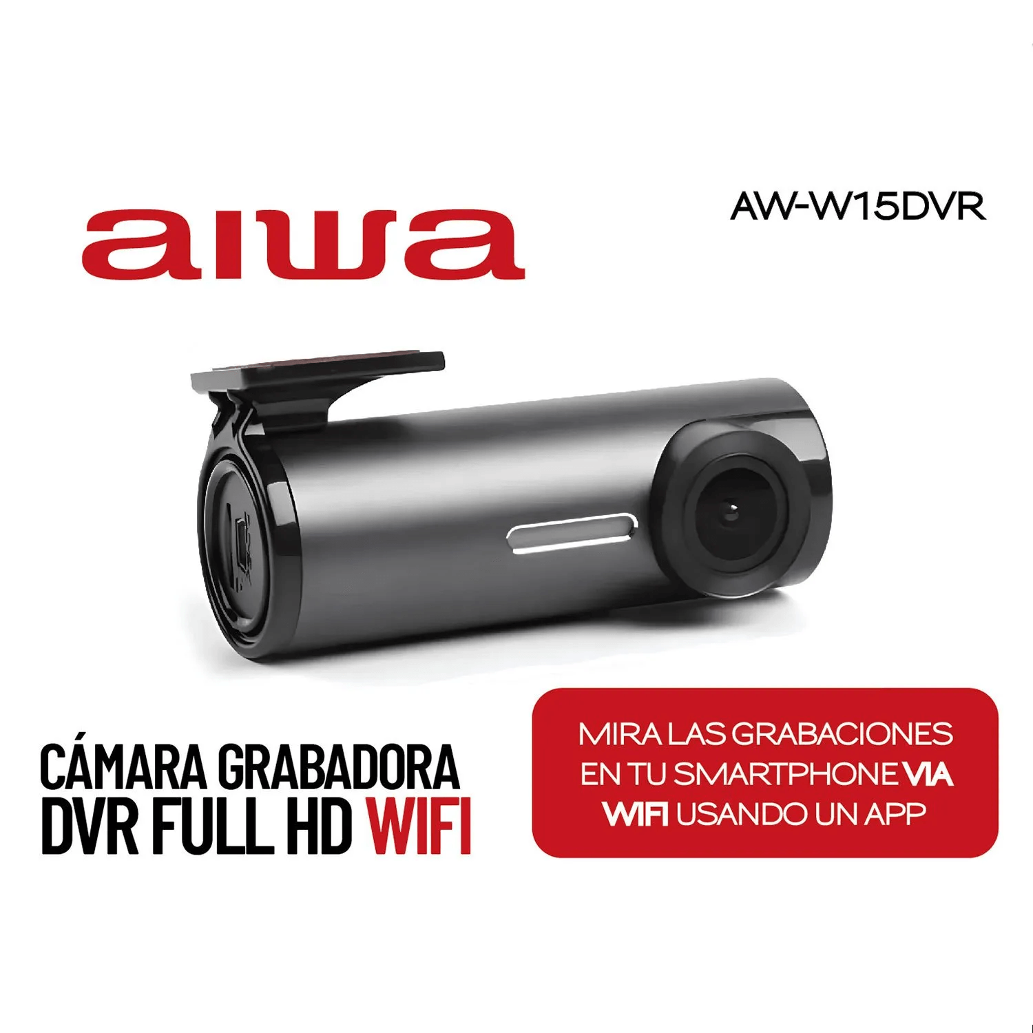 Cámara AIWA AW-W15DVR Full HD Wi-Fi para auto 32GB - Coolbox