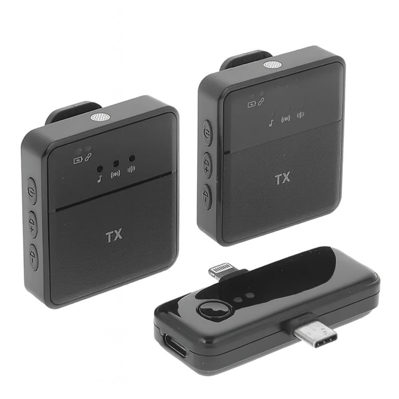 Microfono-inalambrico-SX31-2.4GHz-2-transmisores-y-1-receptor-plug---play-reduccion-de-ruido-hasta-20m-negro