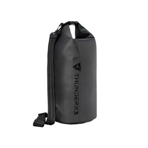 Mochila impermeable ThunderX3 Dry Bag 10, 10L, tela Oxford resistente, sello hermético, correa ajustable, negro