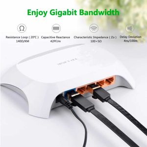 Cable Ugreen Ethernet plano RJ45 Cat 7, 3m, 10Gbps, 600MHz, blindado STP, cobre puro, conectores oro, negro