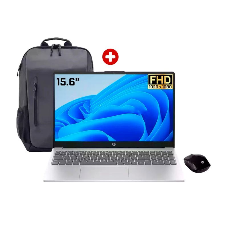 Laptop HP 15-fd0253la i5 8GB 512GB azul mochila Coolbox