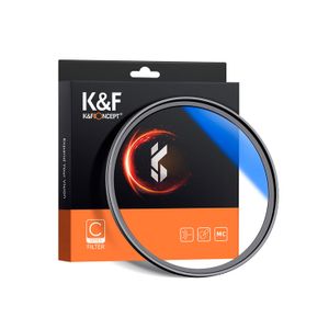 Filtro ultravioleta K&F Concept MCUV blue coat Slim 58 mm, negro