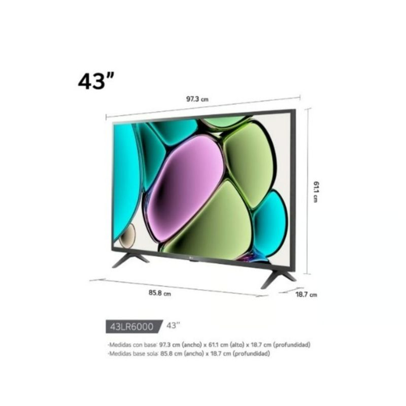 Smart TV LG 43" Full HD AI α5 Gen6 43LR6000PSA