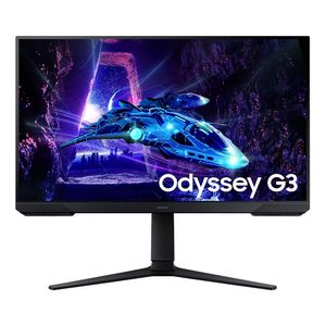 Monitor gamer Samsung 27" Odyssey G3 LS27DG300ELXPE plano, Panel VA, FHD (1920 x 1080), 180Hz, 1ms, entradas HDMI/DisplayPort, AMD FreeSync