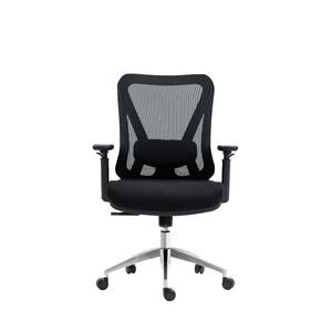 Silla ergonómica Venso RTA-C4227L, malla 3D, base aluminio, negro