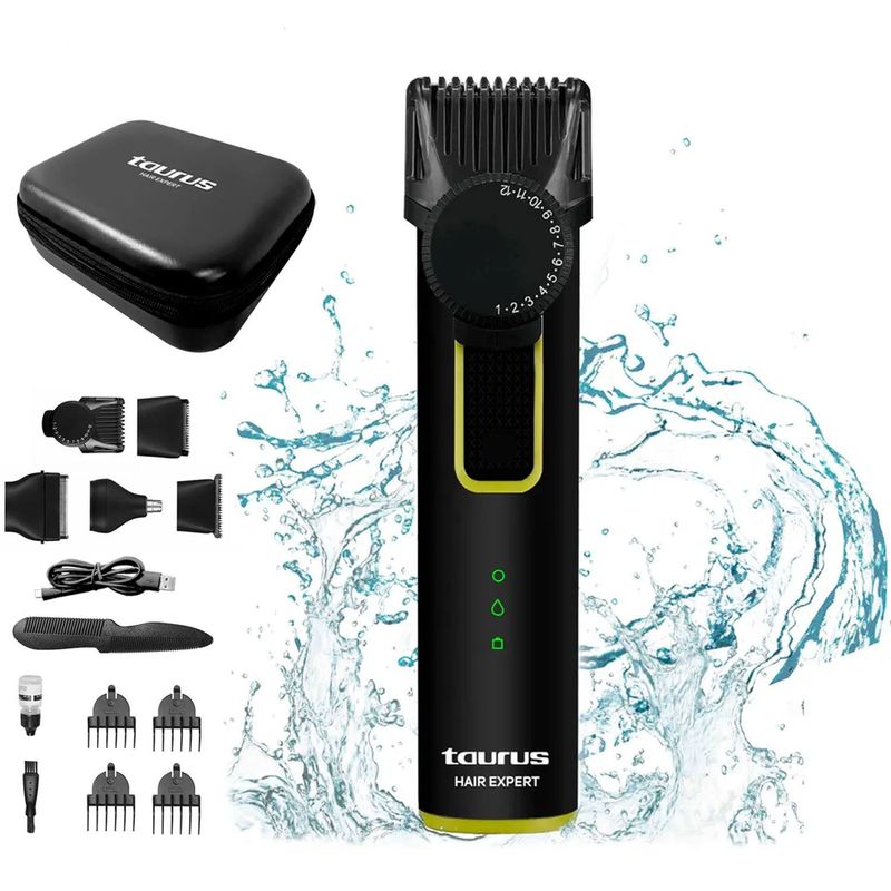 Cortadora-Taurus-Hair-Expert-9-en-1-con-cuchillas-intercambiables-bateria-de-litio-bloqueo-de-viaje