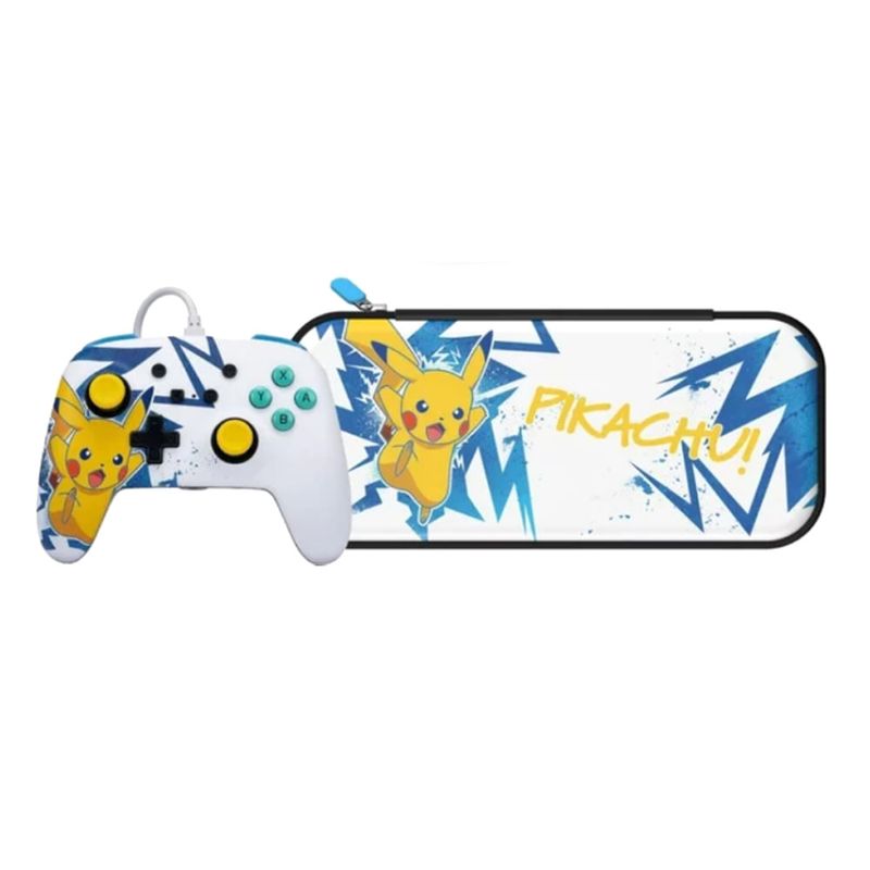Mando y Funda Pikachu Nintendo Switch PowerA