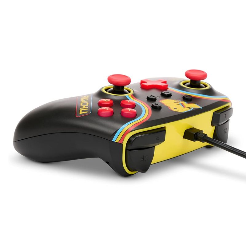 Mando PowerA Pikachu Arcade con cable Switch 3m