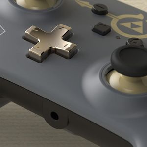 Mando Nintendo Switch Zelda PowerA Hylian Shield con cable 3m, botones mapeables y Jack 3.5 mm