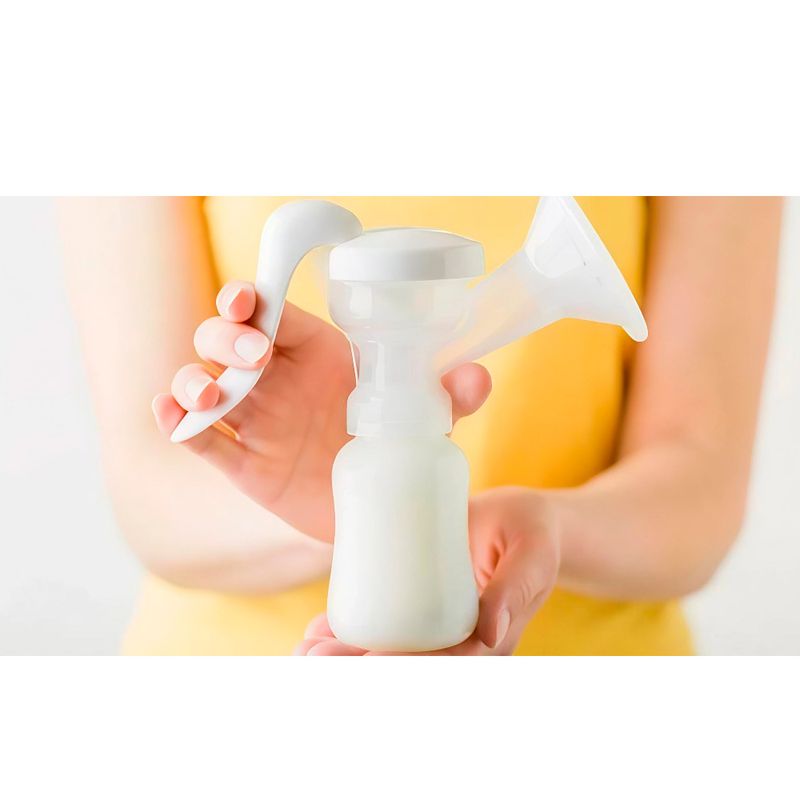 Extractor-de-leche-materna-manual-con-cojin-masaje-suave-incluye-biberon-blanco