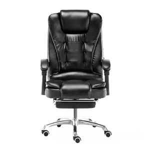 Silla giratoria Evox CT809F para oficina y escritorio, con reposapiés extensible, masajeador y altura regulable, negro