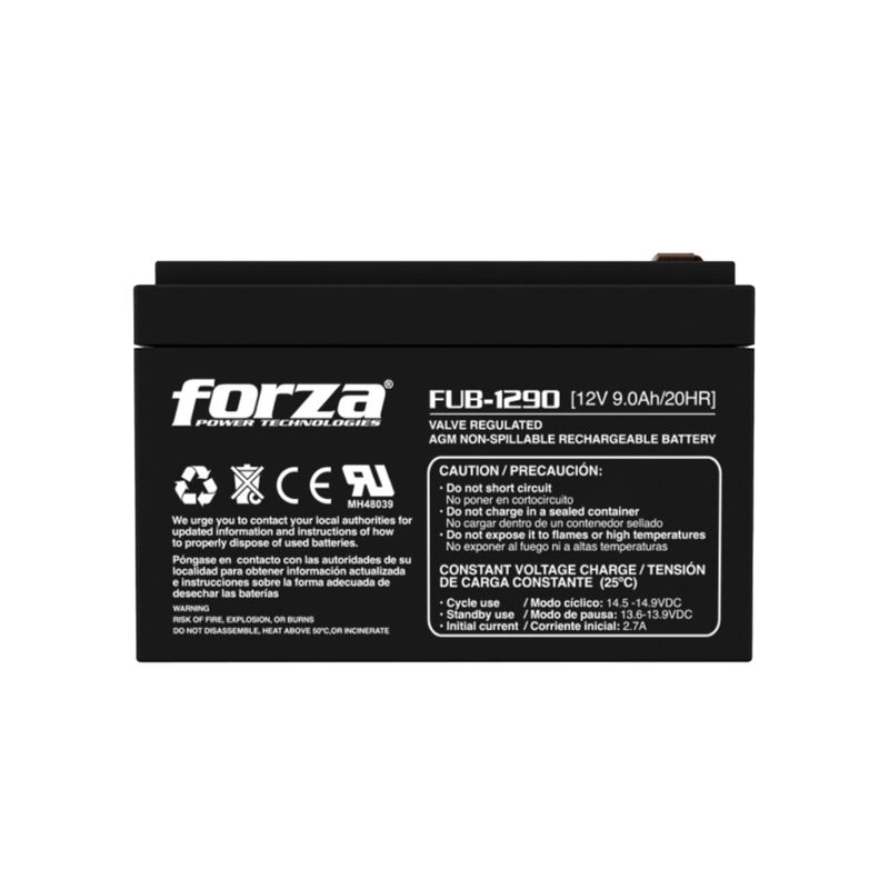 Bateria-FUB-1290-Forza-sellada-12V-9Ah-recargable-AGM-sin-mantenimiento-para-UPS