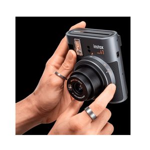 Cámara Fujifilm Instax Mini 41 negro + Pack película x 20 instantánea Vintage