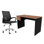 Combo--Escritorio-volt-nogal-mobelArt-con-2-cajones---silla-dex-ergonomica-negro
