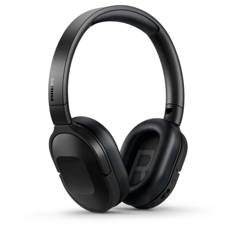 Audífonos Philips TAH6506BK ANC bluetooth negro vista frontal oblicua