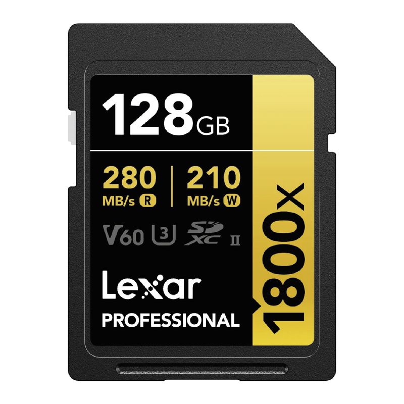 Memoria-SD-Lexar-V60-128GB-UHS-II-280 MB-s-Class-10-U3-ideal-para-4K-y-RAW
