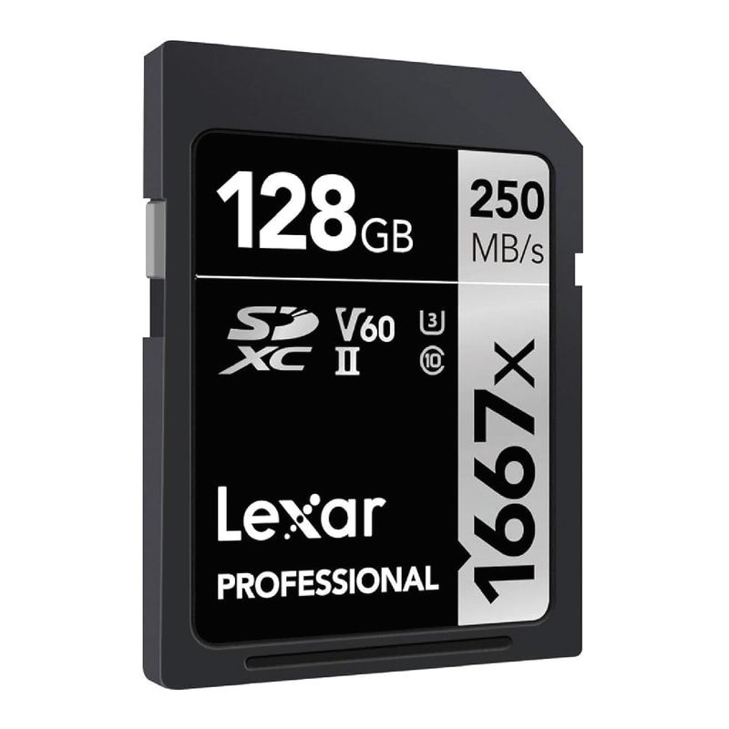 Memoria-SD-Lexar-128GB-V60-UHS-II-Silver-Pro-250MB-s-lectura-120MB-s-escritura-clase-10-U3_2