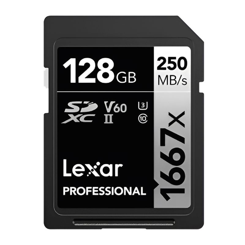 Memoria-SD-Lexar-128GB-V60-UHS-II-Silver-Pro-250MB-s-lectura-120MB-s-escritura-clase-10-U3_1
