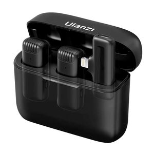 Micrófono inalámbrico Ulanzi J12, conector tipo Lightning, 2 micrófonos