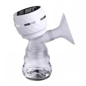 Extractor de leche materna eléctrico portátil, modos masaje y succión, 9 niveles de intensidad, silencioso, libre de BPA, blanco