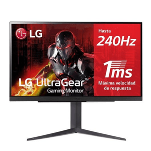 Monitor gamer plano LG 27” 27GR83, panel IPS, QHD 2K, 240Hz, 1ms, FreeSync Premium, NVIDIA G-Sync, negro