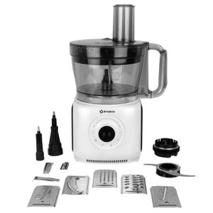 Procesador de alimentos Imaco FP416A, 1000W, bowl 2 litros, cuchillas acero inoxidable, , panel digital, negro