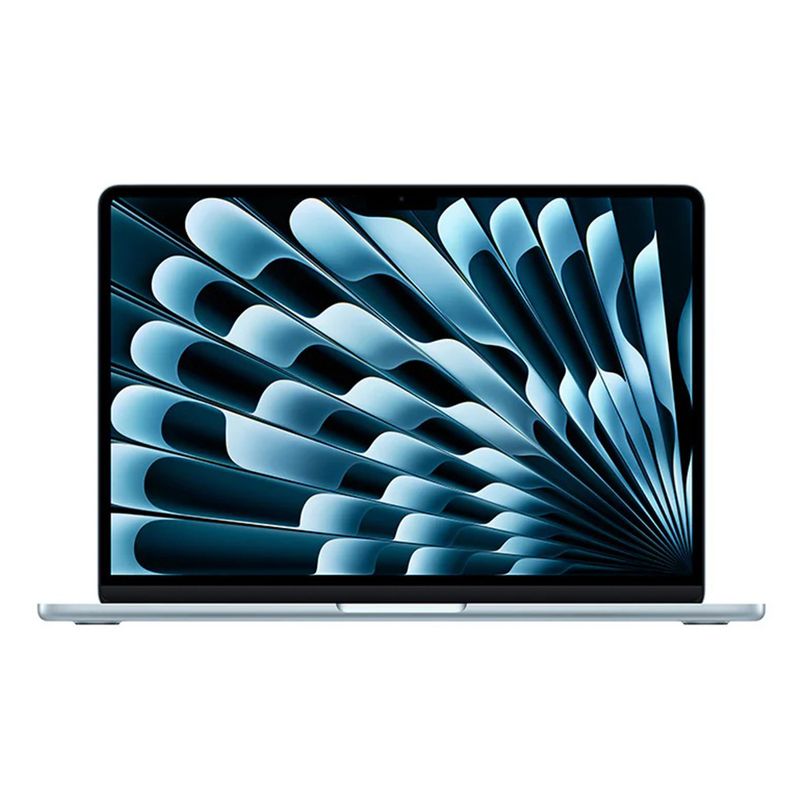 Laptop Apple MacBook Air 13" con Chip M4 (CPU 10 núcleos, GPU 8 núcleos), pantalla Liquid Retina de 13.3 pulgadas, 16GB de RAM y 256GB SSD color SkyBlue, diseño ultradelgado con teclado en español y autonomía de hasta 18 horas