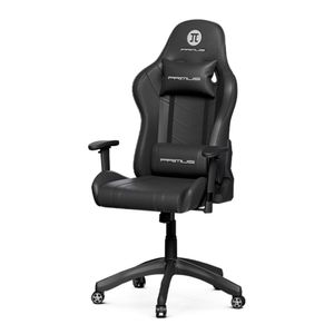 Silla gamer Primus 100T PCH-103BK, máximo 120 kilos, inclinación 135°, negra