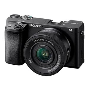 Cámara digital Mirrorless Sony Alpha ILCE-6400 24.2MP, grabación en 4K, sensor Exmor CMOS APS-C, lente 16-50 mm f/3.5-5.6 OSS
