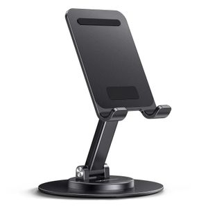 Soporte para celular y tablet 9.7” Ugreen LP805, aluminio ajustable y plegable, rotación 360°, gris