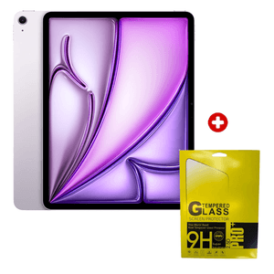 iPad Air 11" con chip M3 pantalla Liquid Retina 128GB, cámara principal 12MP, frontal 12MP, Purple + Mica de vidrio