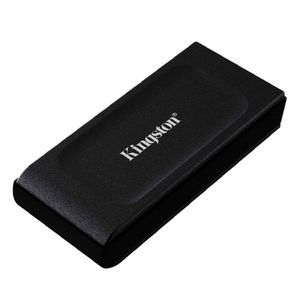SSD externo Kingston XS1000 1TB, USB 3.2,  Gen2, Velocidad de lectura hasta 1.050 MB/s, compatible iOS, Android y consolas de videojuegos, negro