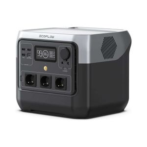 Estación de energía portátil EcoFlow RIVER 2 Pro 768Wh, 800W, batería LFP duradera, carga rápida X-Stream, gris