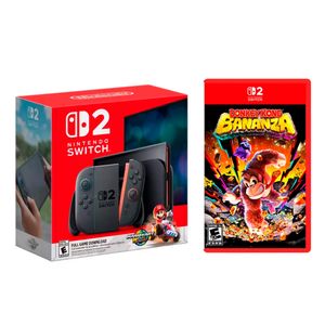 Consola Nintendo Switch 2 Bundle Mario Kart World + Donkey Kong Bananza