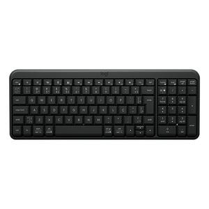 Teclado inalámbrico Logitech K250 Bluetooth, idioma español, teclado de membrana negro