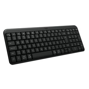 Teclado inalámbrico Logitech K250 Bluetooth, idioma español, teclado de membrana negro