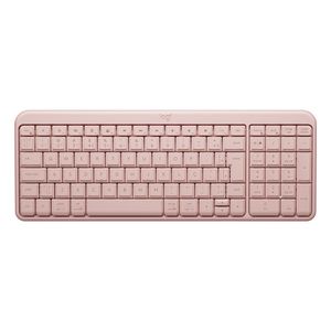 Teclado inalámbrico Logitech K250 Bluetooth, idioma español, teclado de membrana rosado