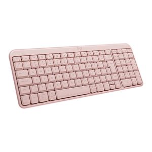 Teclado inalámbrico Logitech K250 Bluetooth, idioma español, teclado de membrana rosado