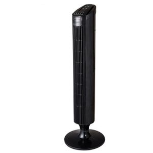 Ventilador torre Imaco TF4635 50W, control remoto, 3 velocidades, diseño compacto de 80 cm, negro