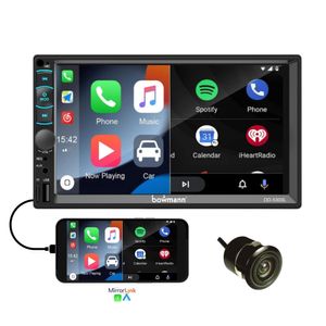 Autoradio Bowmann Mirrorlink compatible Android iOS 7, HD, BT, USB, AUX, negro