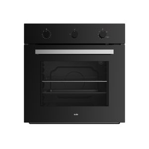 Horno empotrable Sole Mix Classic a gas 66L, doble vidrio, luz interior, timer análogo y sistema cortagas, negro
