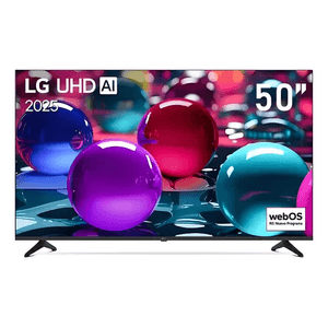 Televisor LG Smart TV 50" 4K UHD 50UA7300PSB, procesador α7 AI Gen8, ThinQ AI, diseño moderno, negro