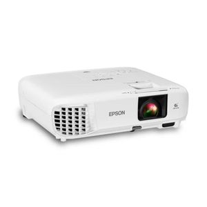 Proyector Epson PowerLite E20, 3400 lúmenes, XGA, 3LCD, lámpara 12,000 h, HDMI, altavoz 5W