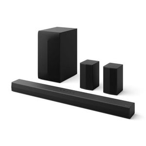 Barra de sonido LG S60TR bluetooth, 440W de potencia, puerto USB, HDMI, con control, negro