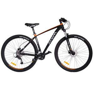 Bicicleta Atom Burner Aro 29", talla 18', negro y naranja gloss