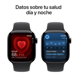 Apple Watch Serie 10 42mm/OLED GPS, resistente al agua hasta 50 m, batería hasta 36 horas, memoria 64GB, negro