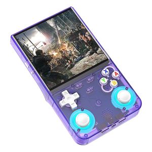 Consola portátil R36 Ultra, almacenamiento 128GB, Wi‑Fi, juegos incluidos, morado transparente