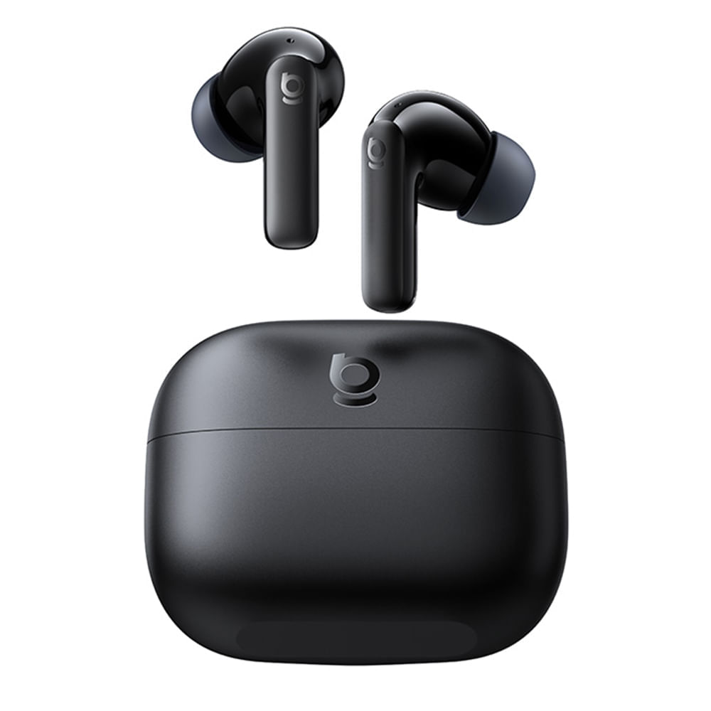 Audífonos bluetooth True Wireless Baseus BP1 resistencia al agua IPX5, cancelación de ruido, duración máx. 35 horas con estuche, negro