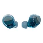 Audífonos Sony WF-C710N Bluetooth con cancelación de ruido con estuche azul vista frontal oblicua