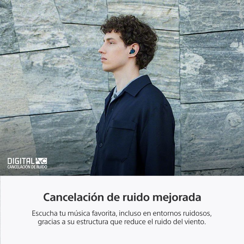 Audífonos Sony WF-C710N Bluetooth con cancelación de ruido con estuche azul especificaciones